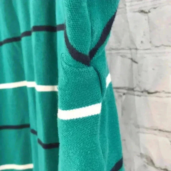 Nautica Green Stripe Polo Men's  Size Medium - Picture 4 of 7